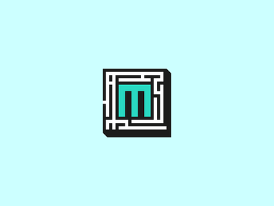 Maze Logo Icon brand brand design branding icon identity logo logo design maze minimal minimlist typography vector