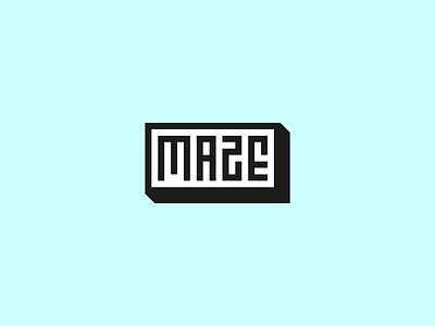 Maze Logotype brand brand design branding icon identity logo logo design maze minimal minimlist typography vector