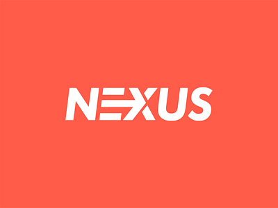 Nexus Logotype brand brand design branding logo logo design logotype minimal retro tech typography wordmark