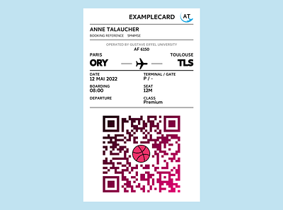 Presentation - boarding card boardingcard branding cv design example graphic design idea illustration