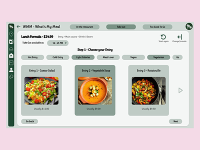What's My Meal, website idea app branding design example graphic design illustration web
