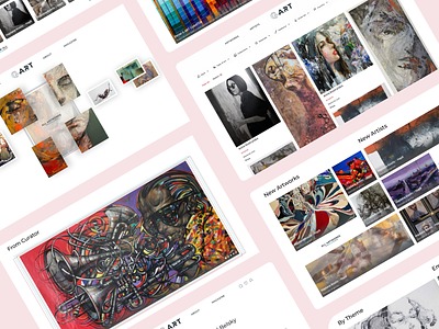 G.ART Online Art Platform art design gallery ui ux web design