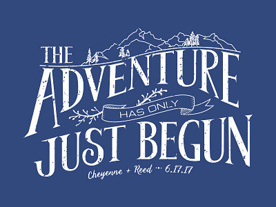 The Adventure adventure gift hand lettering lettering marriage typography