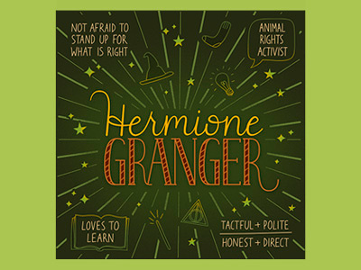 Hermione Granger hand lettering lettering typography