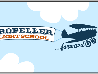 Propeller Flight School branding logos