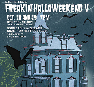 Freakin' Halloweekend dane101 gig poster madison