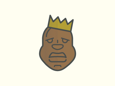 Biggie 90s biggie character design face flat design hip hop icon illustration line notorious big rap