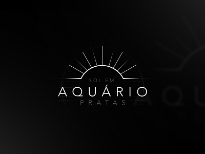 Sol em Aquário - Brand branding design icon illustration logo typography