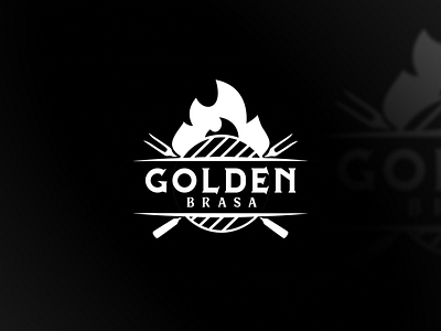 Golden Brasa - Brand branding design icon illustration logo vector