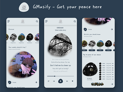 GMusify - A UI MUSIC APP - Get your peace here