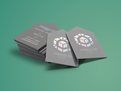 PIGMENTO 3D Studio - Business card branding colombia design graphic design logo vector