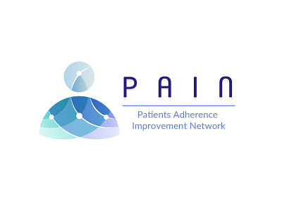 PAIN - Patients Adherence Improvement Network - Logo Design branding colombia design graphic design illustration logo typography ui ux vector