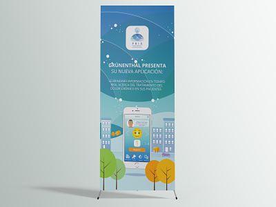 PAIN - Patients Adherence Improvement Network - Stand Banner branding colombia design graphic design illustration logo typography vector