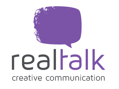 Real Talk logo branding communication logo real talk