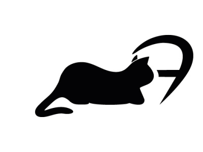 the cat behind the window animal app black branding cat design icon illus illustration logo night pet window