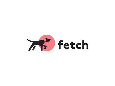 Fetch Logo dog idea johnston logo logotype