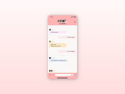 Daily UI 013 - Direct Messaging app dailyui design mobile ui uidesign