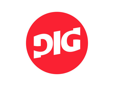 PIG ambigram branding logo pig