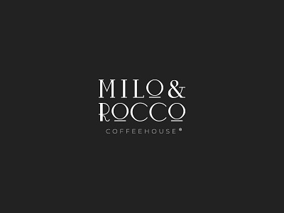Milo & Rocco Coffeehouse branding design graphic design logo