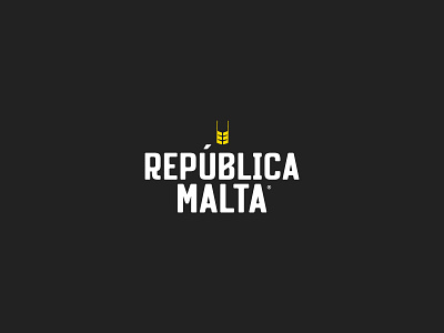 República Malta - Beer Garden branding design graphic design logo
