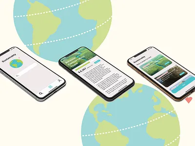 Sustainably branding design ui ux