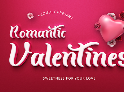 Romantic Valentine Font branding font feminine font hanwritten font lovely handwritten modern font romantic font wedding font