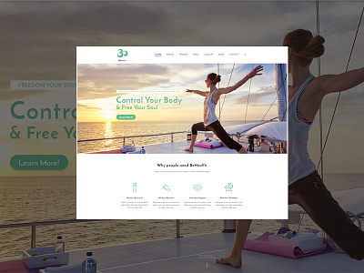BeHealth - Yoga & Health Center PSD Template health center multi concept template psd template web design yoga center