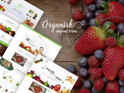 Organisk - Multi-Purpose Organic PSD Template organic store psd template web design