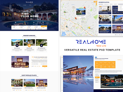 RealHome - Versatile Real Estate PSD Template