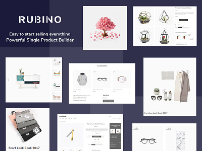 Rubino - Powerful Single Product Layouts Builder creative design minimal design web design woocommerce theme wordpress theme