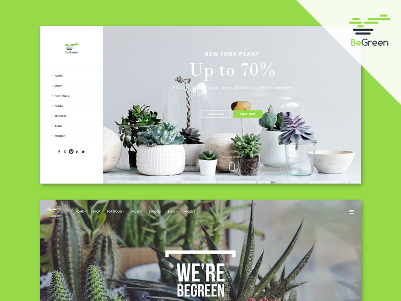 BeGreen Beautiful Home Shop by YoloTheme on Dribbble