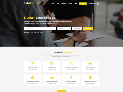 Jobmonster - Job Board WordPress Theme job board job board themes job sites web design wordpress themes