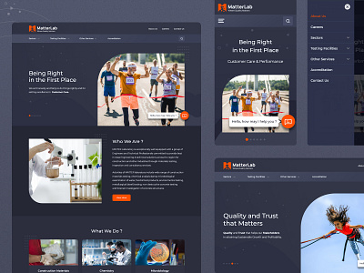 MatterLab - Website clean concept flat mobile typography ui ui design uiux ux design visual design web web design
