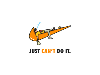 Just can't do it graphic design illustration typography