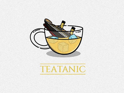Teatanic cartoon design graphic design illustration vector