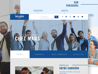 Mars France redesign company france mars redesign ui ux website