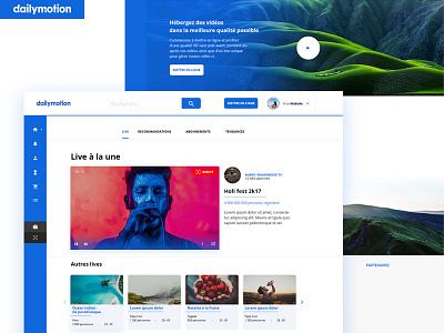 Daylimotion redesign daylimotion desktop home page redesign streaming uiux website