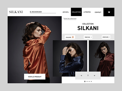 Sikani presentation collection artistique direction fashion mode ui ux website