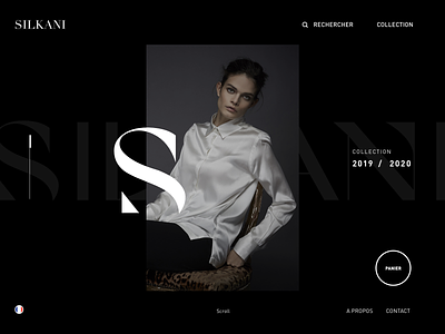 SILKANI redesign - Home art art direction branding design fashion model ui ux website