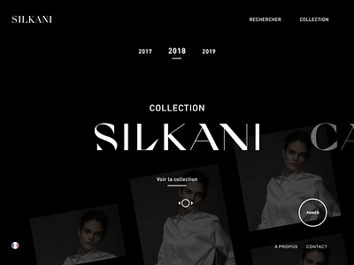 SILKANI redesign - Collection aftereffects animation art direction design desktop ecommerce fashion interaction model motion sketch ui ux website