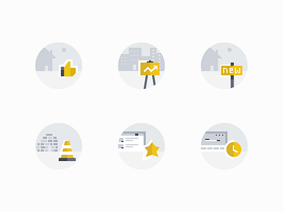 Icons for 99acres homepage 99acres activity design estate homepage icon minimal real shortlist yellow