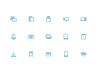 Icons- Aakash iTutor App cards education gallery icons linear ui