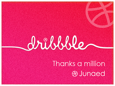 Hello Dribbble., ball colour dribbble first junaed thanks