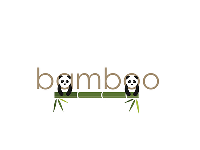 Bamboo Panda Logo / Daily Logo Challenge #3 adobephotoshop beginner branding dailylogochallenge design graphic design icon illustration logo logodesign logodesigner minimallogo photoshop ui