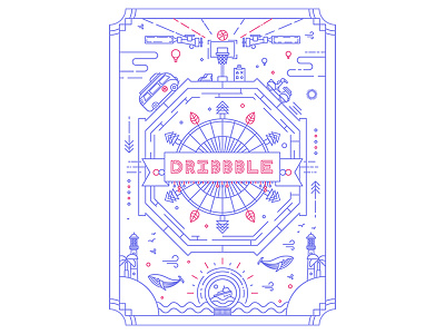 Hello Dribbble! first illustration shot