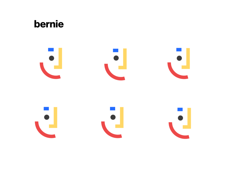 Bernie — App branding chatbot conversation identity illustration loading logo mobile mood typing ui ux