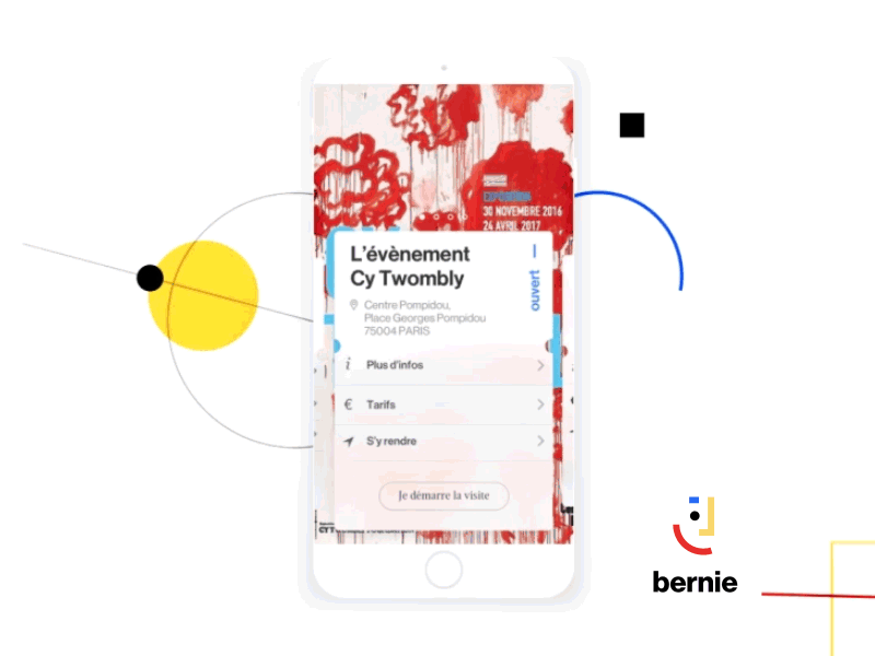Bernie App — Exposition Mode branding chatbot conversation identity illustration loading localisation logo mobile typing ui ux