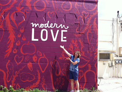 Modern Love Signage Mural