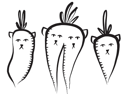 Daikon, Double-Carrot, Carrot carrot cats daikon vegetables