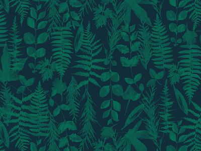 Leafy Ferny Pattern ferns ink leaves pattern